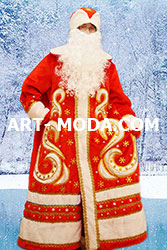 Костюм Дед Мороз боярский красный (От 18000 рублей)